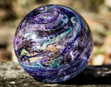 Load image into Gallery viewer, Dichroic Orb with Cremation Ash