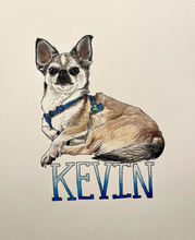 Load image into Gallery viewer, Hand-Painted Watercolor Pet Portrait