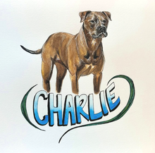 Load image into Gallery viewer, Hand-Painted Watercolor Pet Portrait