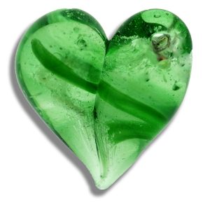 Glass Heart Cremation Pendant